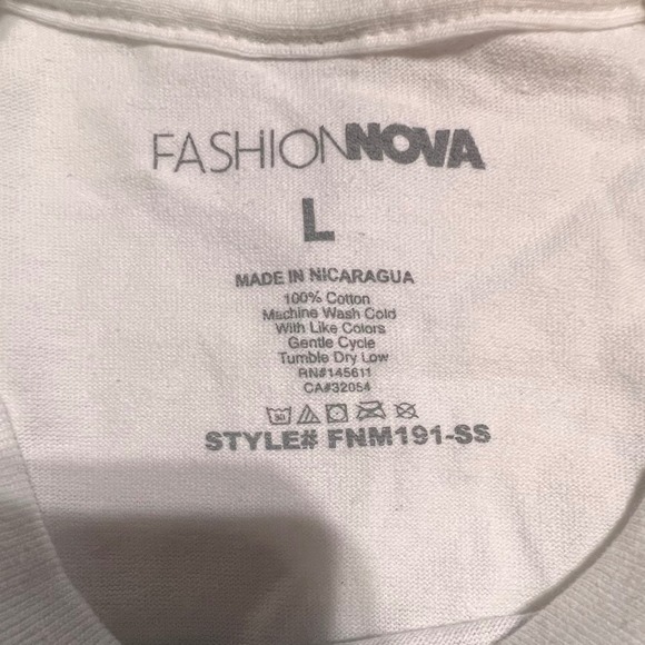 Fashion Nova Large Miami South Beach T-Shirt Mens Cream Excellent Graphic Tee - Picture 6 of 6